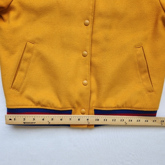 Varsity Jacket Mickey Mouse Disney X Forever 21 Patches Quilted Sporty Cute S - Picture 15 of 17